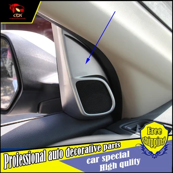 

Car-styling A Pillar horn Cover trim for Honda CRV 2015 2016 interior conversion audio A Pillar speaker cover trim decorative