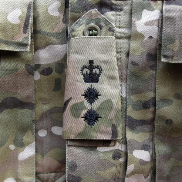 Британская армейская вышивка Мультикам MTP Colonel Black Rank горки Военная тактика для
