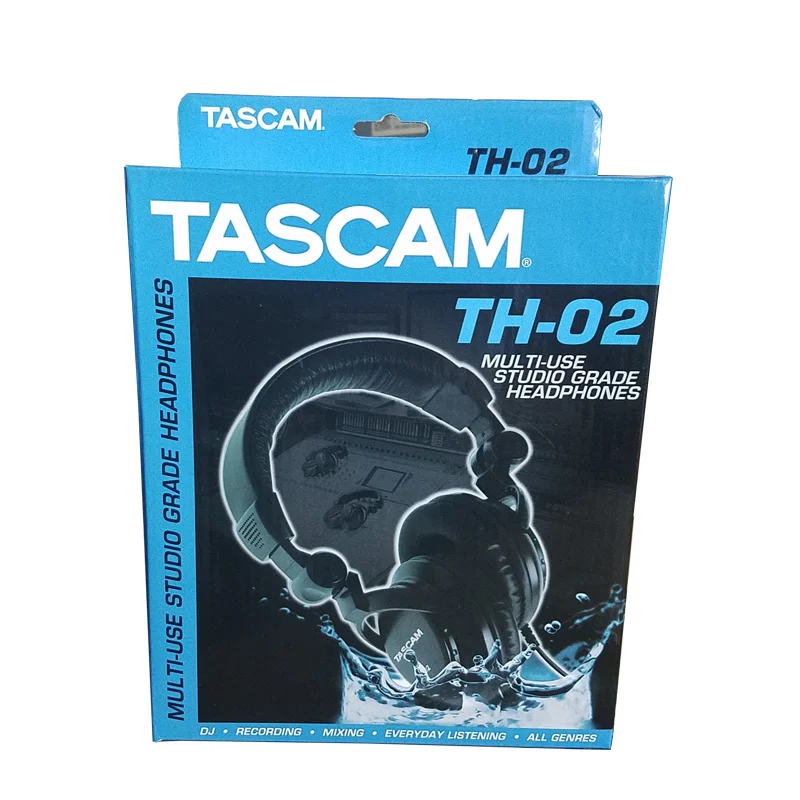 Tascam TH-02 закрытые задние многофункциональные студийные наушники черного цвета, профессиональные студийные наушники с креплением на голову