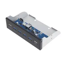 4 порта USB3.0 + 2 порта USB2.0 настольная Передняя панель оптических дисков отсек расширения для компьютерного шасси 5,25 дюймов cd-rom