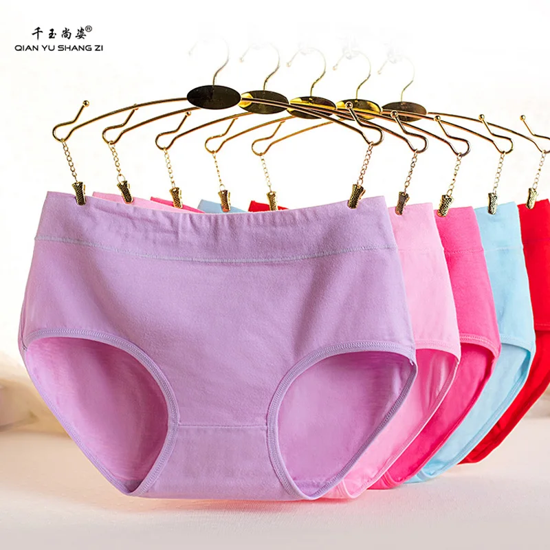 QYSZ (6pieces/set) Wholesale Briefs Women 2017 Classic Pure Cotton