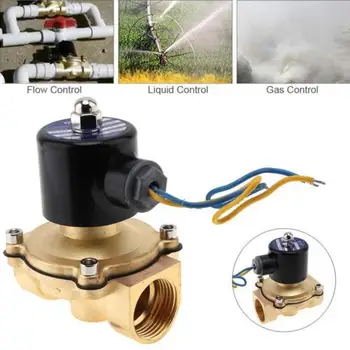 

Solenoid Valve 12V 220V Pneumatic Valve for Water Oil helium gas Brass Electric Solenoid Valve Magnetic Air Normally Close Valve