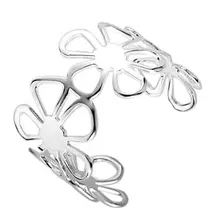 Envío Libre, 25 joyería de Plata, Pulsera de trébol, 925 Brazalete de Plata, Joyería Al Por Mayor SZ088