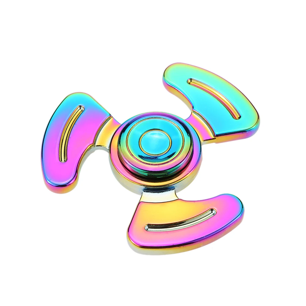 Rainbow Fidget Spinner Mental High Speed Colourful Finger Spinner Hand