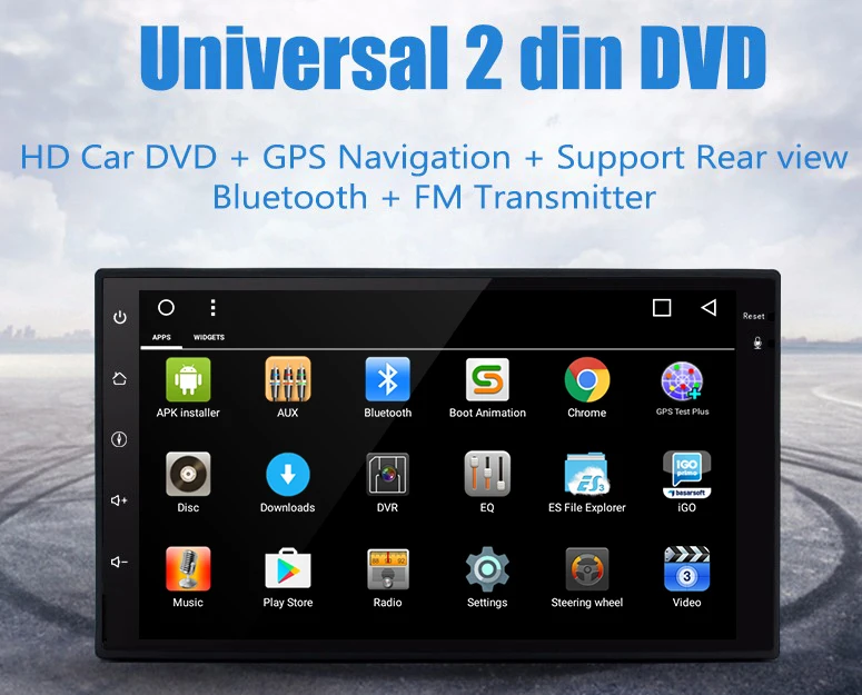 

7" 2Din Android 8.01 Car Tap PC Tablet Universal Car DVD GPS Navigation BT Radio Stereo Audio Player 16G ROM