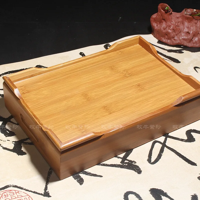 The tea water storage type 26*18*6 natural bamboo teaboard kung fu kung fu tea small bamboo tray mixed batch