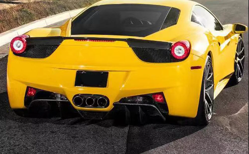 Carbon Fiber Rear Fog Light Diffuser Surround fit for Ferrari 458 Italia Spider 2010-2015 14 - Racext Carbon Fiber Rear Fog Light Diffuser Surround fit for Ferrari 458 Italia Spider 2010-2015 - - Racext 13