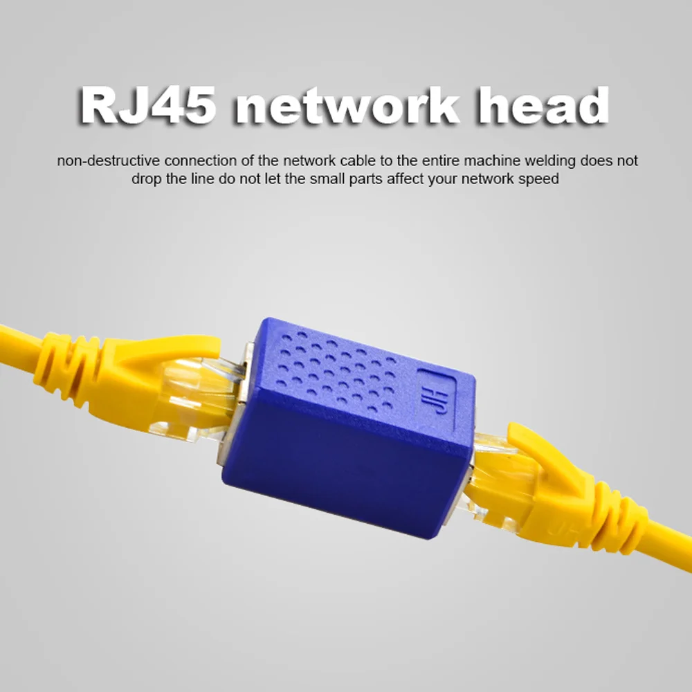 RJ45 разъем Cat7/6/5e кабель Ethernet адаптер 8P8C rj45 сетевой расширитель расширение кабель для Ethernet кабель женский