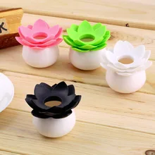 Lotus Flower Cotton Swab Box Cotton Bud Holder Plastic, Base Room Decorate / Lotus Toothpicks Holder Case Table Tableware