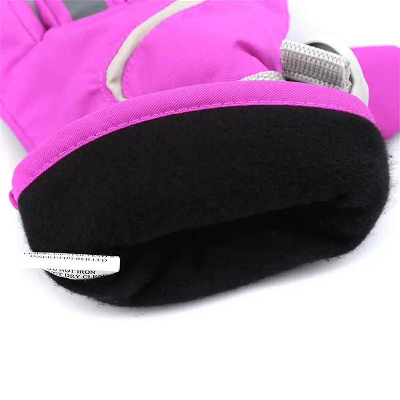 Ski Gloves kids waterproof Winter Gloves Warm Windproof Snow Snowboard Skiing Outdoor Sports thick warm gloves For Child #2S25#F (2)