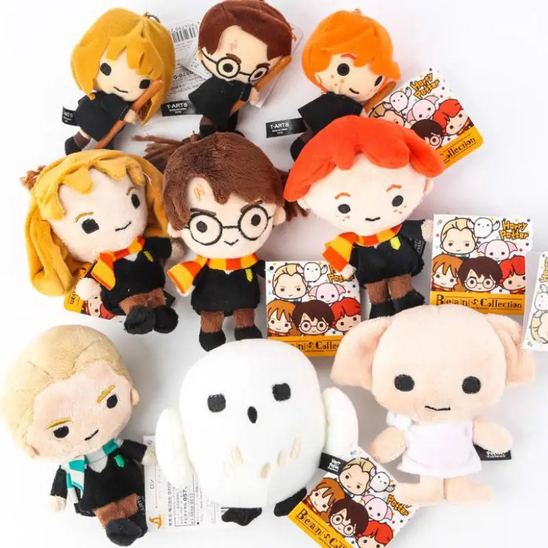 Harry Potter font b Anime b font Toys Soft Stuffed Doll Pendant Key Ring Chain Bag