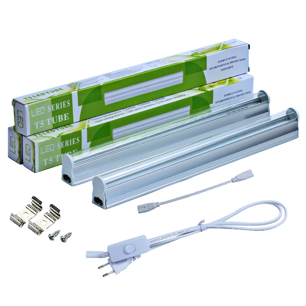 rayway 2pcs set t5 5w led grow light tube 660nm red t5 led light bar