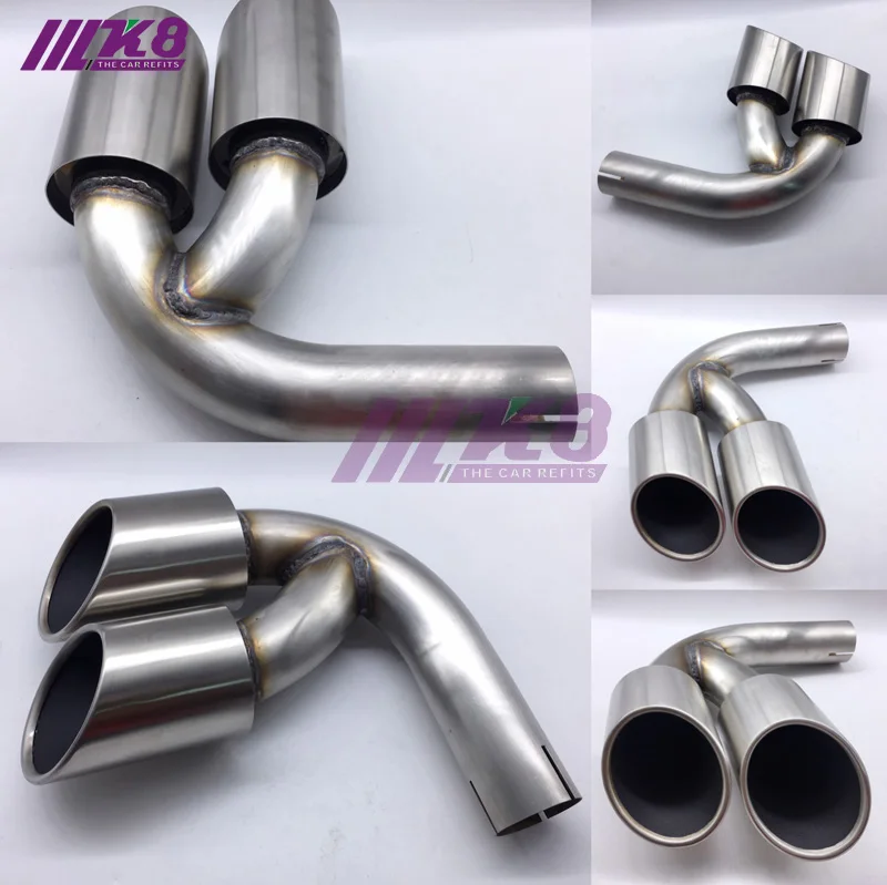 

Auto the exhaust pipe on the car dual end pipe stainless steel muffler tips for Porsche cayenne 2018-2019