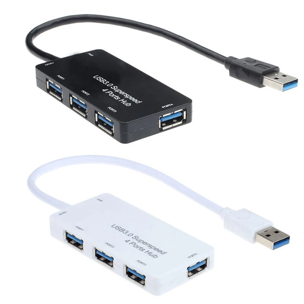 Высокоскоростной USB 3,0 концентратор 4 порта USB разветвитель USB концентратор 3,0 адаптер Аксессуары для ноутбука для ПК компьютера