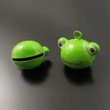 10 шт./лот, колокольчики для рукоделия, Подвески, Рождественский Декор в виде лягушки для телефона, 21*19*15 мм, ювелирное изделие ручной работы, 35287