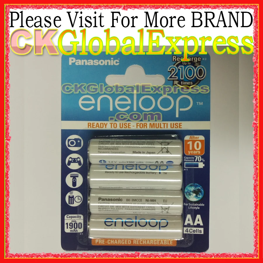 100 Genuine Panasonic 2000mAh AA Fourth Generation 2100 Times