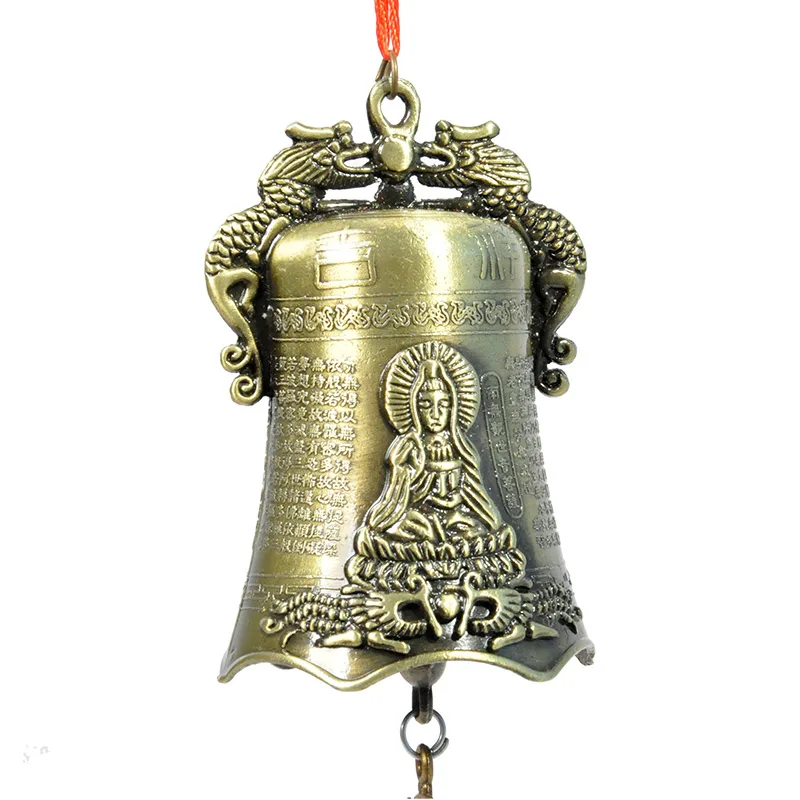 

Feng shui Budha Buddhism Copper Bell Religious Wind Bell Buddha Hanging Home Decoration Blessing for Luck Chime Decor Crafts