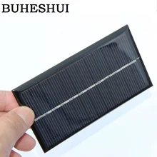 BUHESHUI 1W 6V Solar Cell Module Polycrystalline Solar Panel DIY Solar Charger Education Kits 110*60MM Epoxy 2pcs
