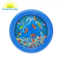 Популярные Барабаны Игрушечные Музыкальные инструменты Ocean волны бисера Барабаны Sea Sound развивающие музыкальные детские игрушки Инструменты