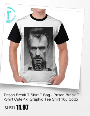 Футболка с надписью «Prison Break», футболка с надписью «Prison Break Ascape», Повседневная футболка с коротким рукавом, большие размеры, Мужская футболка