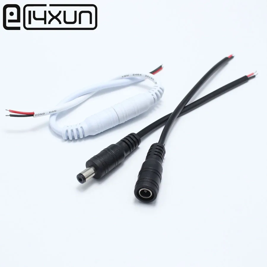 5pcs 2.1*5.5mm DC Power jack Plug with 150mm Wire 12V RGB LED Strip Light Connector 5.5x2.1 mm Adapter-in Connectors from Lights & Lighting on ...
