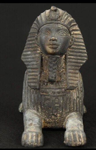 

4011++Amazing Asian Bronze Hand Carved Pharaoh Ornament Statue Figure