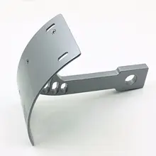 Серебряный маятник боковая кривая Кронштейн номерного знака для Yamaha VMX 02-05 Warrior