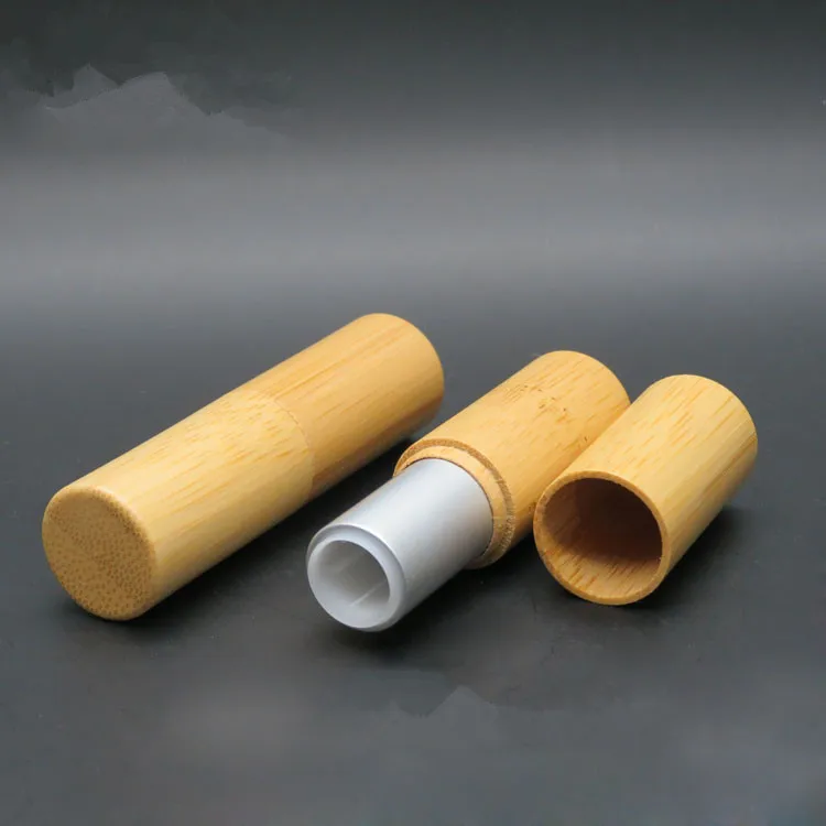 20 шт 12,1 мм Высший сорт Натуральный Бамбуковый тюбик для губной помады DIY пустой бальзам для губ косметический упаковочный контейнер 4,5 г блеск для губ