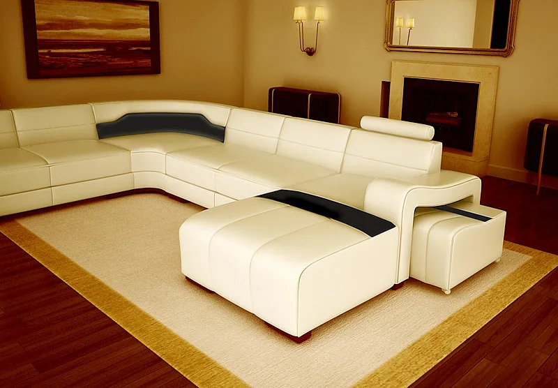 Горячая модные красивые наборы диванов дизайн V016