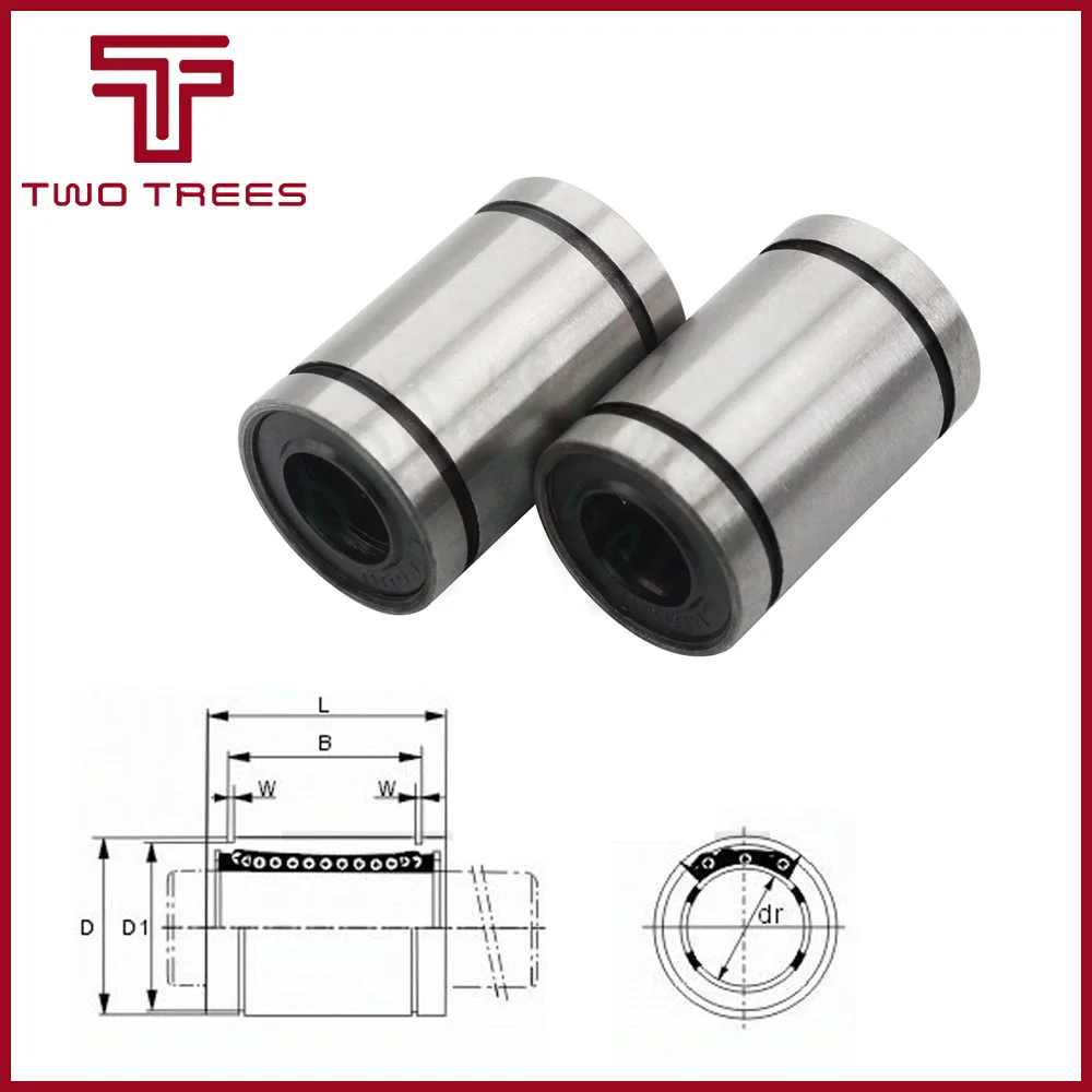 LM8UU 8mm Plastic Linear Bearing Bushing Shaft For DIY 3D Printer RepRap Mendel