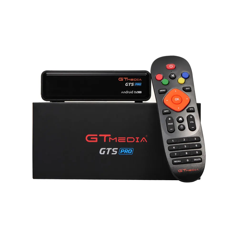 IP tv GTmedia GTS PRO Android 6,0 tv BOX + DVB-S/S2 Smart tv BOX встроенный WiFi HD 4K пульт дистанционного управления спутниковый ресивер телеприставка