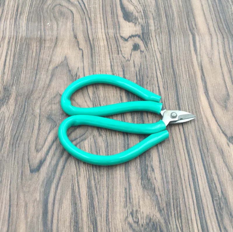 

High Carbon Steel Two Sizes Green Handle Scissors Cutting Pliers Sharp Blade Green Handle Special Steel Shears and Gold Tools