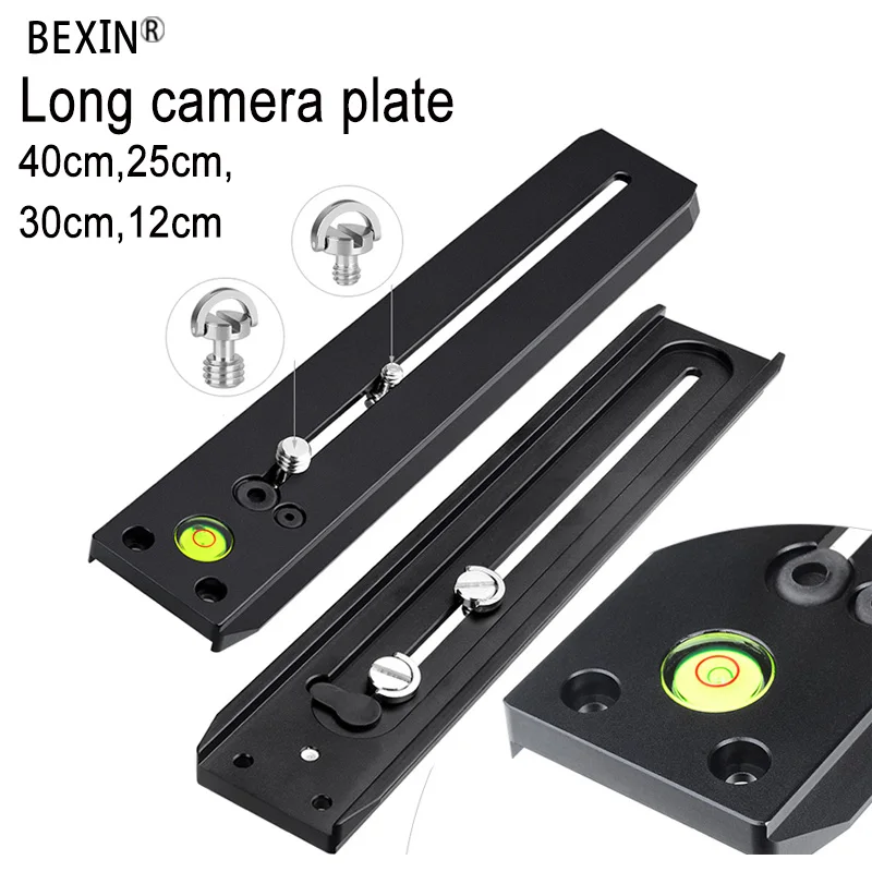 

250mm or 400mm long rail plate Multi-purpose Long Quick Release Extender Rail Sliding Plate for Manfrotto Camera Tripod