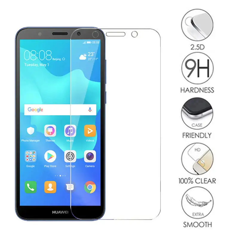 На Huawei Y5 Prime 2018 закаленное стекло 2017 2019 Защитная пленка для экрана lite стеклянная 5