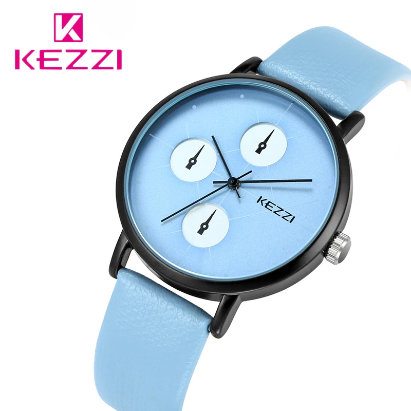 

Kezzi Brand Fashion Women Wrist Watch Leisure Leather Strap Business Ladies Watches Female Dress Quartz Watch Clock Reloj Mujer