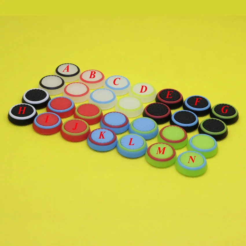 1Pair Silicone Analog Thumb Stick Grips Cover for Playstation 4 PS4 Pro font b Slim b