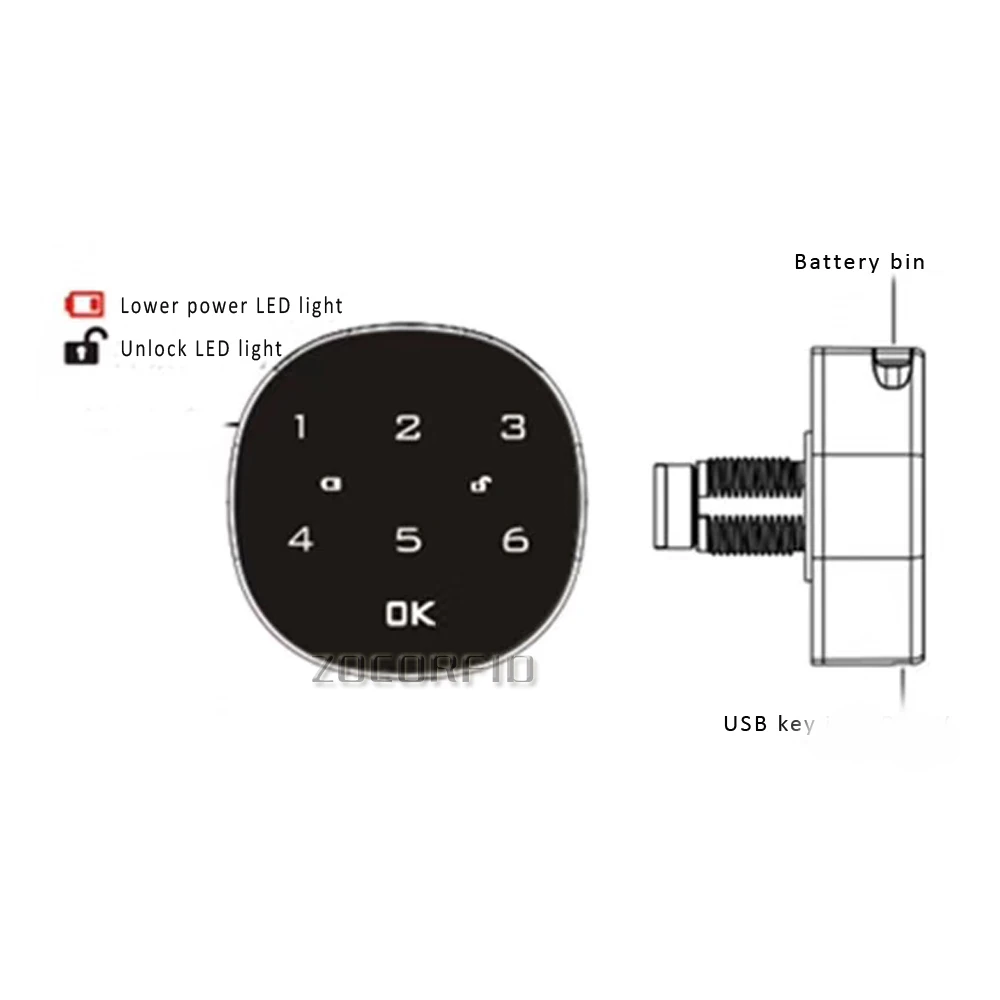 DIY сухая батарея цифровой электронный пароль клавиатура номер шкаф код двери шкафчик ящика замки запутанный пароль функция