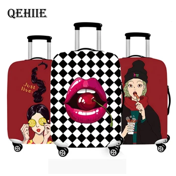 

luggage Cover Travel Accessories Suitcase cover Suit 18-32 Inch Cartoon Girl Prints Case For Suitcase High Elastic Luggage Cover