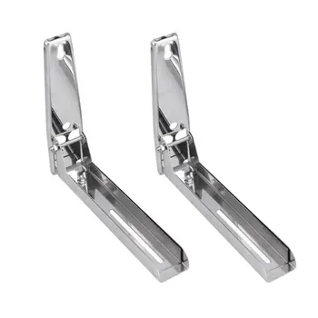 

2PCS/Set Stainless Steel Kitchen Rack Microwave Oven Rack Bracket Wall Mount Bracket (Silver)