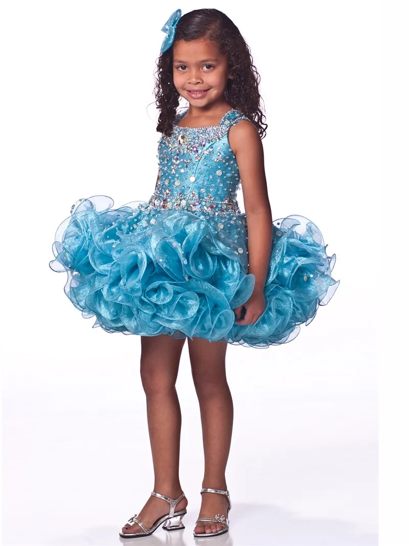 2017 Прекрасный Причастие Платья Элегантный Мини Девушки Цветка Бальные Без