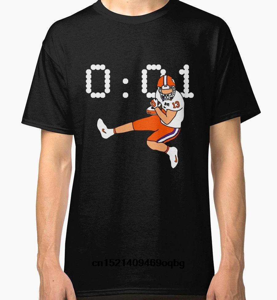 2018 New Arrivals Casual Clemson Game Winning Touchdown 3D Print Tee Shirt High Quality Short Sleeve Tees | Мужская одежда