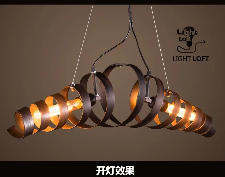Промышленный винтажный подвесной светильник Железный клаксон винт подвесные светильники для столовой Эдисона дизайн лампы подвесное освещение