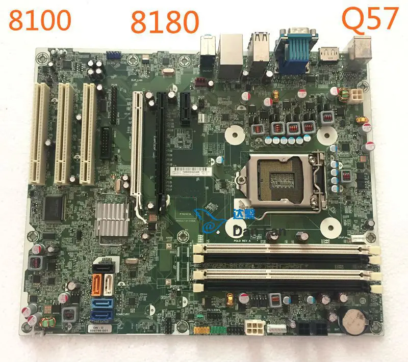 

505799-001 For HP Compaq 8100 8180 Elite Motherboard 531990-001 505800-000 Q57 LGA1156 Mainboard 100%tested fully work