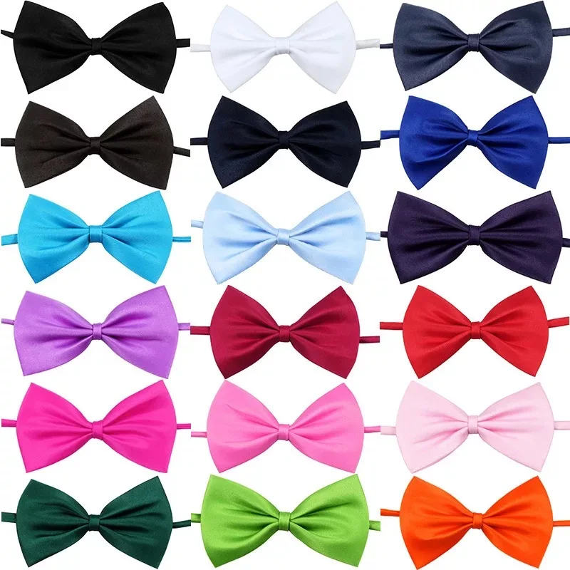 50/100 pcs/lot Mix Colors Wholesale Pet Cat Dog Bow Tie Grooming Accessories Puppy Chihuahua Adjustable Bowtie Product - Цвет: A1