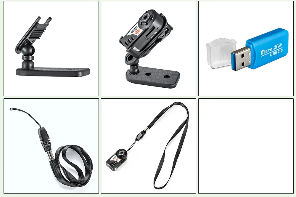 HD Q7 Mini Camera Wifi Infrared Night Vision Small Camera DV DVR Wireless IP Cam Video Camcorder Recorder Support TF Card