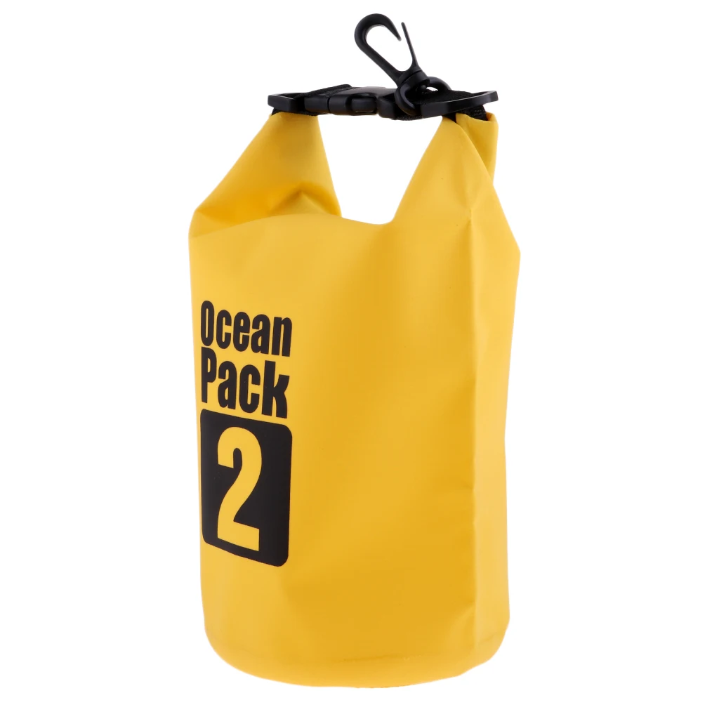 1 Pcs 2L Lightweight Dry Bag Waterproof Sack with Quick Release Buckle for Kayak Canoe Sailing Boating Swimming Beach Watersport