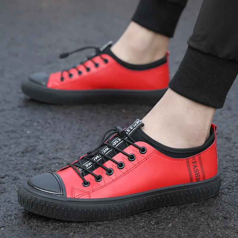 

Shoes Men White 2019 Breathable Autumn Winter Lace UP Casual Men's Sneakers Fashion Non-slip Male Shoe Human