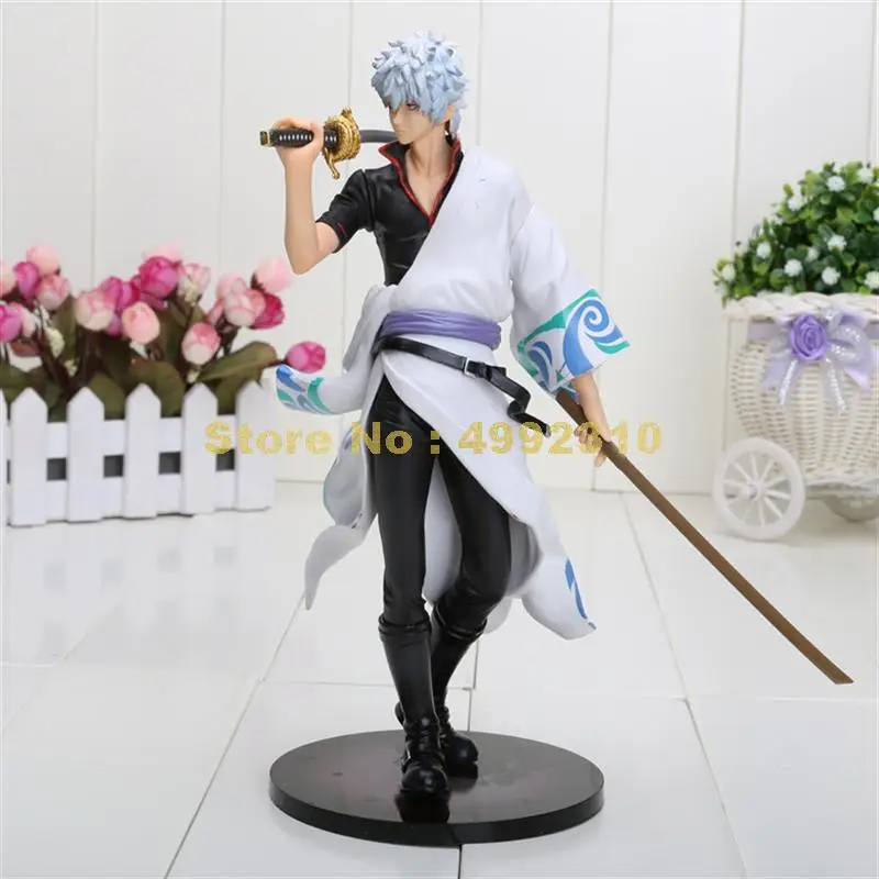 Аниме «Серебряная Душа» gintama sakata gintoki ПВХ фигурка Коллекция Модель 22 см игрушка