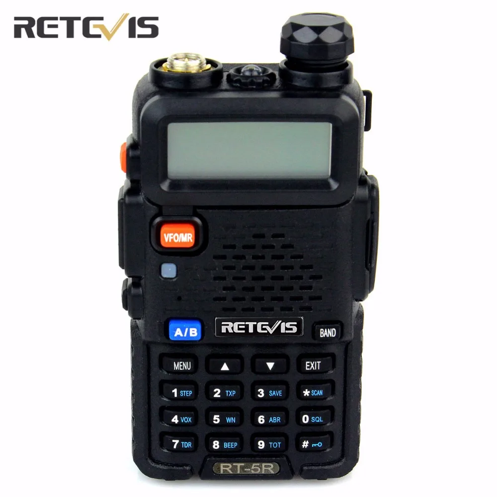 2Pcs Handheld Transceiver Retevis RT5R Walkie Talkie 5W Scan VHF/UHF Frequency Portable Two Way Radio Communicator Tool 