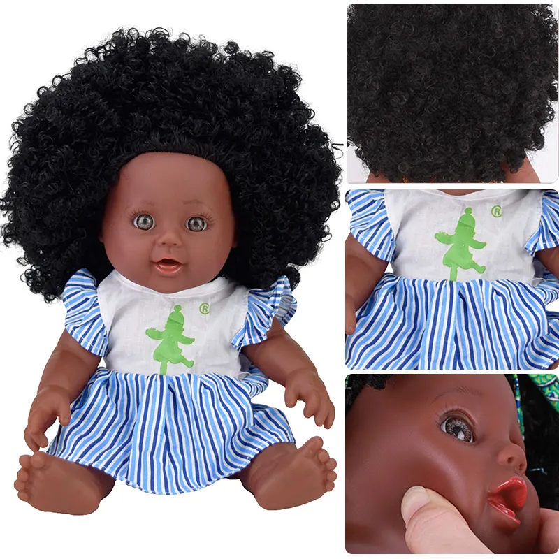 black baby doll with afro
